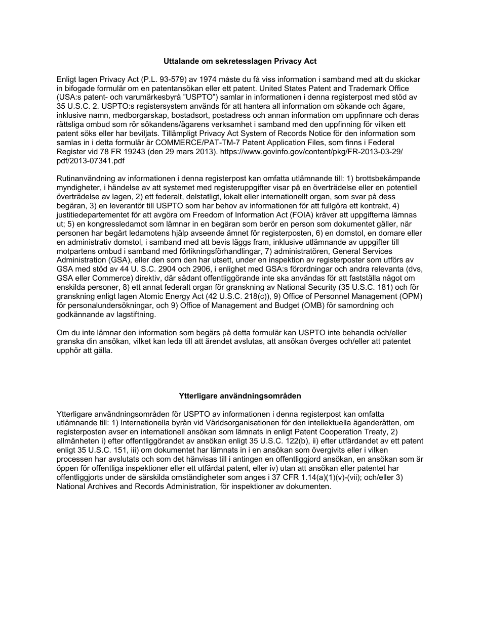 Form PTO / AIA / 82SE Transmittal for Power of Attorney to One or More Registered Practitioners / Power of Attorney by Applicant, Page 5