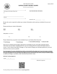 Document preview: Form UCS-517 Court Date Reminder Information - New York