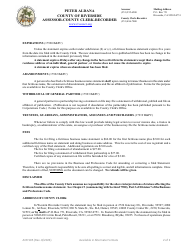 Form ACR500 Fictitious Business Name Statement - County of Riverside, California, Page 4