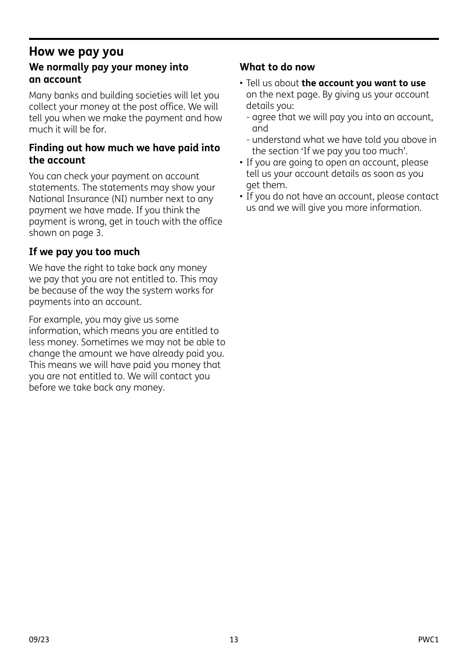 Form PWC1 Mesothelioma and Other Lung Diseases - United Kingdom, Page 13
