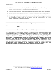 Form DPSLP8012 Application for Liquefied Petroleum Gas Permit - Louisiana, Page 4