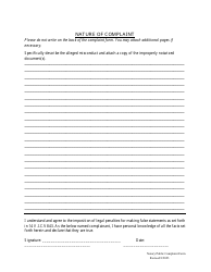 Notary Public Complaint Form - Virgin Islands, Page 2