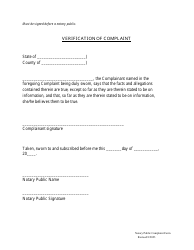 Notary Public Complaint Form - Virgin Islands, Page 3