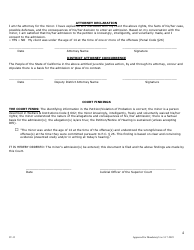 Form JV-13 Waiver Form With Advisements, Stipulations, Declarations, Findings &amp; Orders - County of San Mateo, California, Page 4