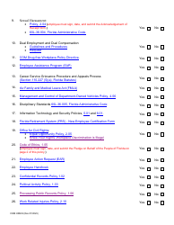 Form COM HRM-8 Orientation and Certification for New Hire/Transferee - Florida, Page 2