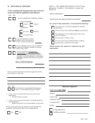 Form DPC-2071 Driver&#039;s Medical Certificate - Prince Edward Island, Canada, Page 4