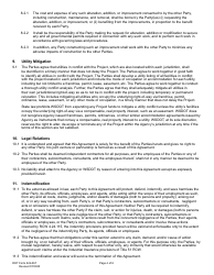 DOT Form 224-067 Wsdot Participating Agreement - Work by Public Agency - Washington, Page 4