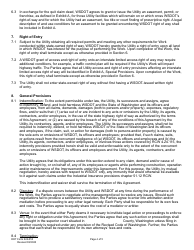 DOT Form 224-053 Utility Construction Agreement - Work by Utility - Wsdot Cost - Washington, Page 4