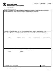 DOT Form 272-066 Title VI Complaint Form - Washington (Somali), Page 3