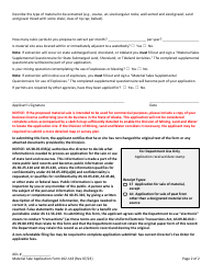 Form 102-143 Material Sale Application - Alaska, Page 2