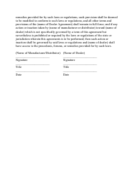 Sample Virginia Addendum for Dealer Agreement/Agreements With Few Provision - Virginia, Page 2
