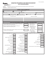 Form TSS14A Grantee Progress and Monitor Report for Law Enforcement - Virginia