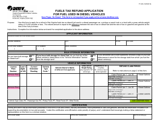 Form FT226 Fuels Tax Refund Application for Fuel Used in Diesel Vehicles - Virginia