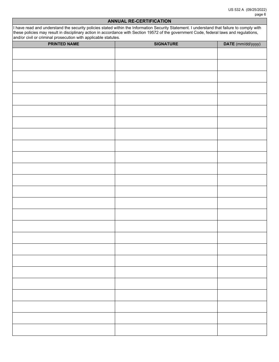 Form US532 A Commercial Requester Information Use Application - Virginia, Page 7