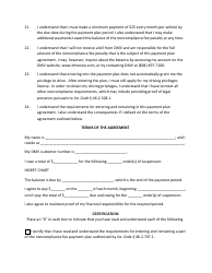 Payment Plan Program Agreement - Virginia, Page 3