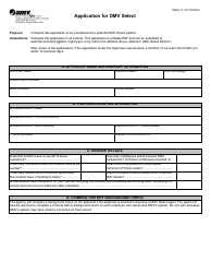 Form CSMA11 Application for DMV Select - Virginia