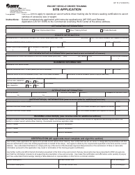 Form HP15 Escort Vehicle Driver Training Site Application - Virginia