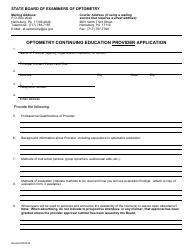 Optometry Continuing Education Provider Application - Pennsylvania, Page 3