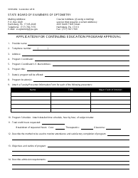 Application for Continuing Education Program Approval - Pennsylvania, Page 2