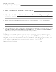 Application for Continuing Education Program Approval - Pennsylvania, Page 3