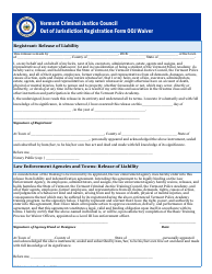 Document preview: Statement of Completion for the Waiver Officer Certification Process - Vermont