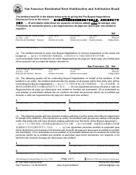 Form 1000 Pre-buyout Negotiations Disclosure Form - City and County of San Francisco, California (English/Spanish/Chinese), Page 2