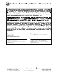 Form 1000 Pre-buyout Negotiations Disclosure Form - City and County of San Francisco, California (English/Spanish/Chinese), Page 6