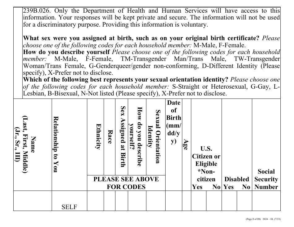 Form 2824-EL LP Energy Assistance Program  Water and Sewer Assistance Program Application - Large Print - Nevada, Page 11