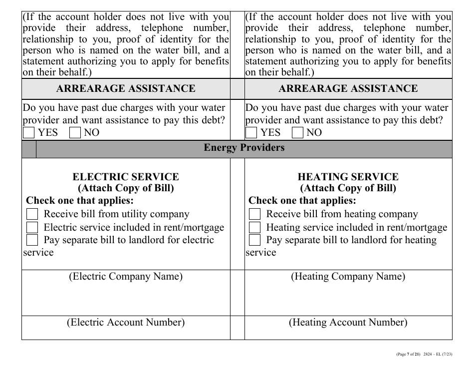 Form 2824-EL LP Energy Assistance Program  Water and Sewer Assistance Program Application - Large Print - Nevada, Page 16