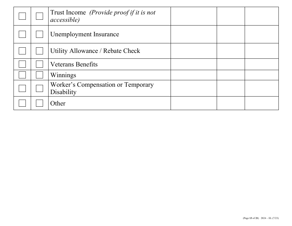 Form 2824-EL LP Energy Assistance Program  Water and Sewer Assistance Program Application - Large Print - Nevada, Page 22