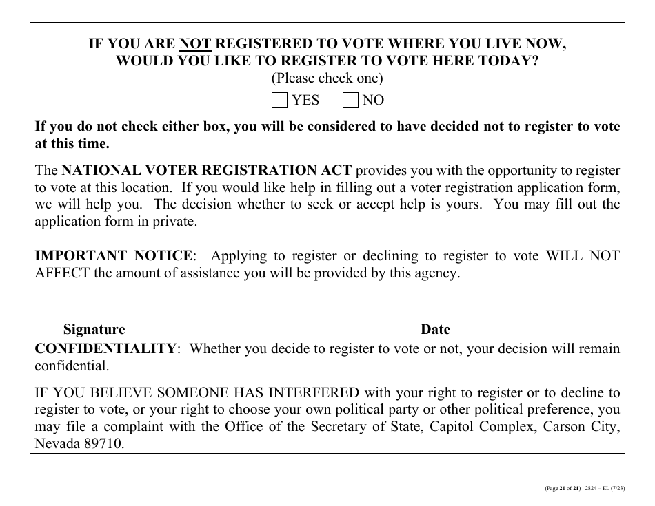 Form 2824-EL LP Energy Assistance Program  Water and Sewer Assistance Program Application - Large Print - Nevada, Page 30