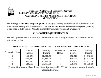 Form 2824-EL LP Energy Assistance Program &amp; Water and Sewer Assistance Program Application - Large Print - Nevada, Page 4