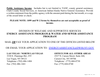 Form 2824-EL LP Energy Assistance Program &amp; Water and Sewer Assistance Program Application - Large Print - Nevada, Page 9
