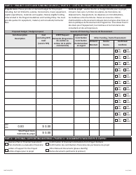 Form NWT9419 Project Application Form - Commercial Fishery Support Program (Pilot Program) - Northwest Territories, Canada (English/French), Page 4