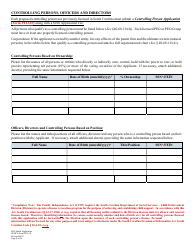 SCDCA Form PEO-01 Professional Employer Organization Initial License Application - South Carolina, Page 4