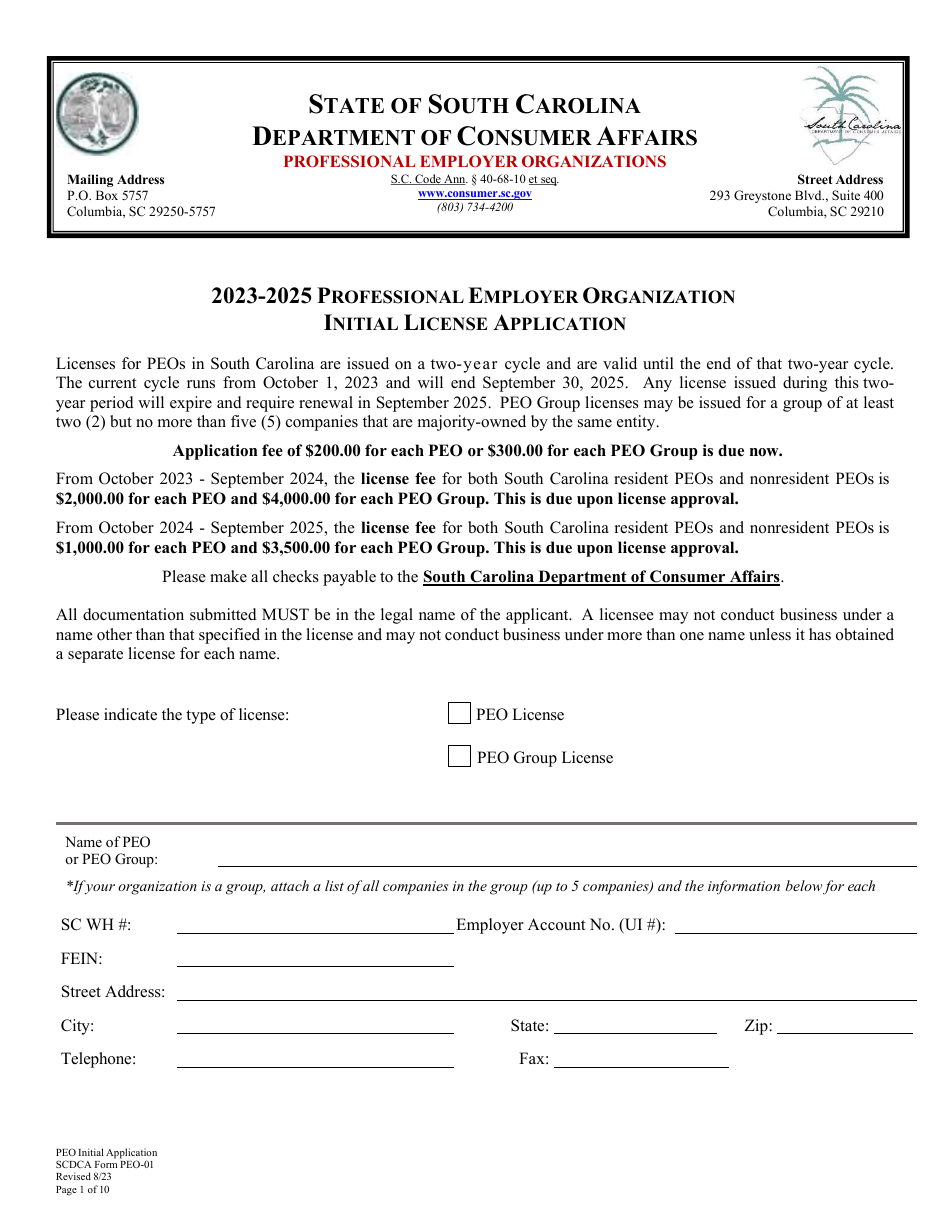 SOUTH CAROLINA PROFESSIONAL ENGINEER LICENSE APPLICATION visual data 6