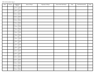 Form SFN18127 Credit Redemption Register - North Dakota, Page 2