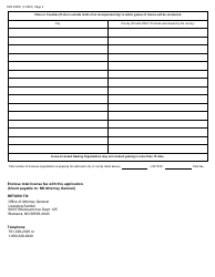 Form SFN53839 State Gaming License - Application Form - North Dakota, Page 2