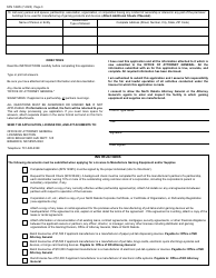 Form SFN14995 Application for License to Manufacture Gaming Equipment and Supplies - North Dakota, Page 3