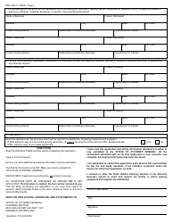 Form SFN16021 Application for License to Distribute Gaming Equipment and/or Supplies (Including Pull Tabs or Other Gaming Devices) - North Dakota, Page 2