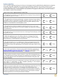 Third-Party Administrator Initial Application Additional Questionnaire Form - South Carolina, Page 2