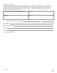 Third-Party Administrator Initial Application Additional Questionnaire Form - South Carolina, Page 3