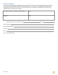 Third-Party Administrator Renewal Application Additional Questionnaire Form - South Carolina, Page 3
