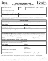 Document preview: Formulario MSC2099 Autorizacion Para El Uso Y Divulgacion De Informacion Personal - Oregon (Spanish)