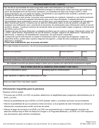 Formulario MSC2099 Autorizacion Para El Uso Y Divulgacion De Informacion Personal - Oregon (Spanish), Page 2