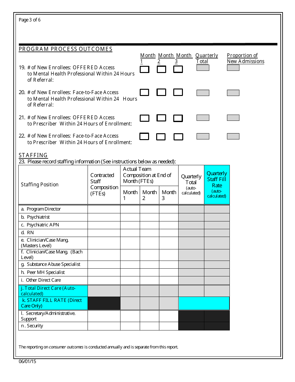 Quarterly Contract Monitoring Report (Qcmr) - Consumer Movement Report - Early Intervention Support Services (Eiss) - New Jersey, Page 3
