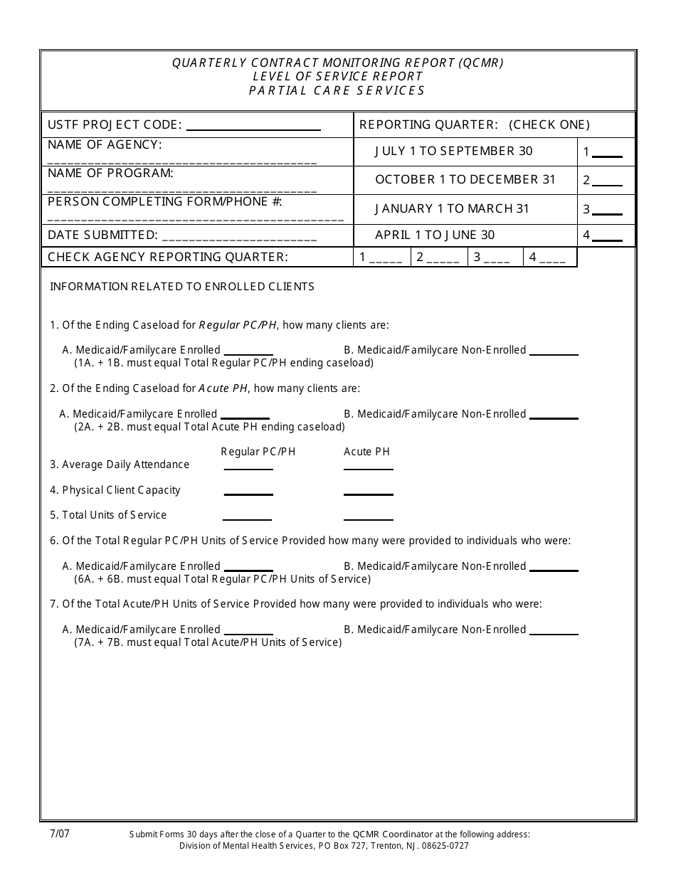 Client Movement Report - Partial Care Services - New Jersey, Page 3