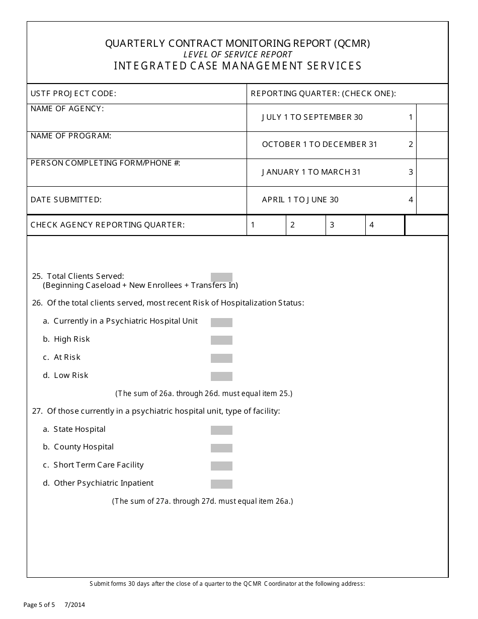 Client Movement Report - Integrated Case Management Services - New Jersey, Page 5