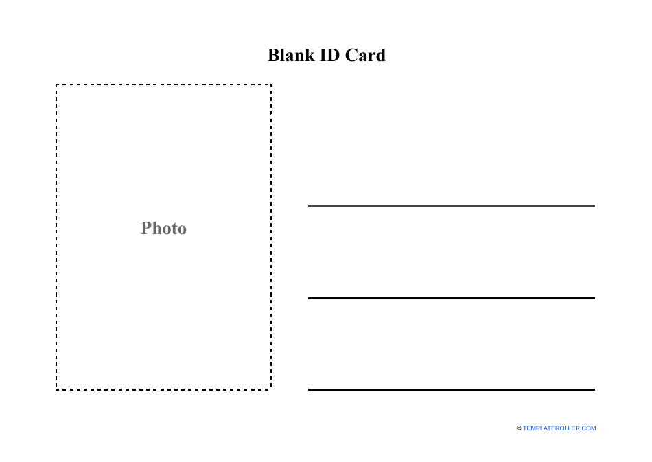 Blank ID Card Template