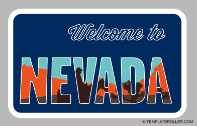 Document preview: Welcome to Nevada Sign Template